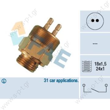 40610 FAE Διακόπτης, φώτα όπισθεν (ΚΩΔΙΚΟΙ OEM: 000 545 50 11)  000 545 50 11 W601 / W602 REVERSE SPEED SWITCH    MERCEDES-BENZ (000 545 50 11) MERCEDES-BENZ (3445450106) MERCEDES-BENZ (3455457006) - 