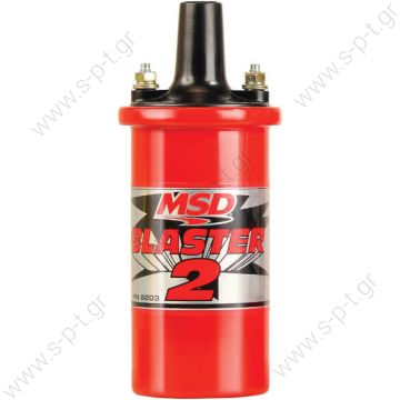8200MSD   MSD IGNITION COIL CANISTER STYLE (W/BALLAST HARDWARE) BLASTER 2 SERIES     Msd plugs BLASTER 2 COIL W/BALLAST & HARDWARE Includes a ballast resistor for use with stock style ignitions - 
