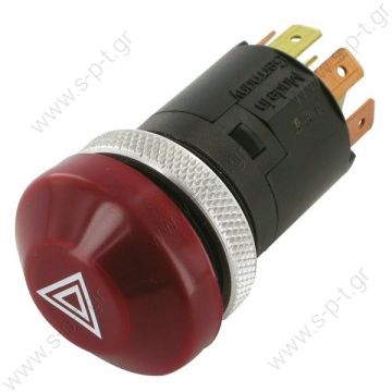 ΔΙΑΚΟΠΤΗΣ ALARM  6EF003916-061  6EF003916-061 – HELLA, Toggle Switch tractor 12V   - 