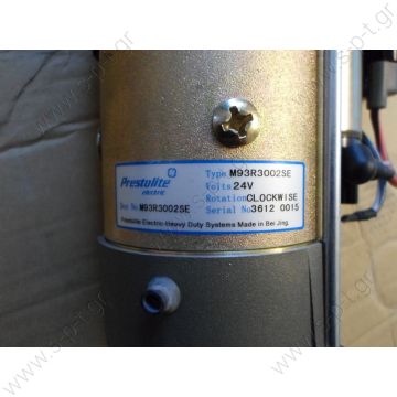 M93R3002SE MIZA Prestolite starter motor   Μ93R3002SE  3968130 Starter 24v 6kw 12z Cummins EQB  24V/6kw Cummins EQB 4929600 3968130 M93R3002SE CUMMINS	C4929600, C4983774 DONGFENG DIESEL	C4983774 DONGFENG	3708N010 PRESTOLITE	M93R3002SE - 