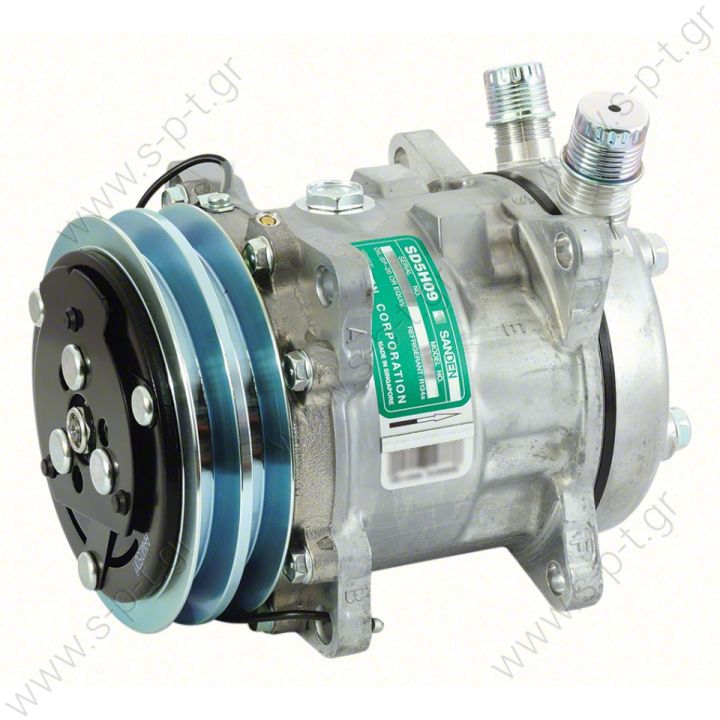 SANDEN,  ΣΥΜΠΙΕΣΤΗΣ SANDEN SD5H09 125A2 12V V-OR  5072-SD5H09  ΣΥΜΠΙΕΣΤΗΣ COMPRESSOR, SANDEN, 5072-SD5H09 12V 125MM 2-A, R134A VERT O-RING