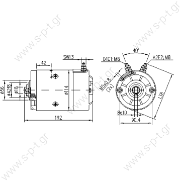 11.216.995  ΜΟΤΕΡ  ΥΔΡΑΥΛΙΚΗΣ ΠΟΡΤΑΣ  AMJ5239   AMJ5883 MAHLE Letrika (Iskra) DC Motor    24V 2,2, kW - AMJ5239 Direct current motor Mahle MM62 IM0029 OIL SISTEM, 2.2 kW 24V        24v  2,2Kw  2600  CWDE  11216995, AMJ5883       - 