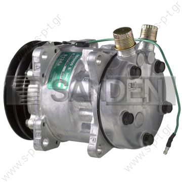 8399 SANDEN SD5S14    ΣΥΜΠΙΕΣΤΗΣ LIEBHERR SANDEN SD5S14  COMPRESSOR, SANDEN, 8399-508 24V 132MM 2-A R12 VERT FLARE