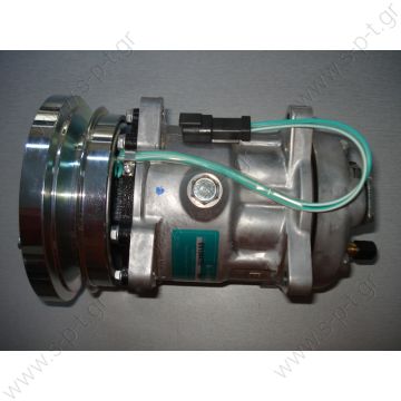 40405145   ΣΥΜΠΙΕΣΤΗΣ CATERPILLAR 24V SD7H15 138 A1 24V   SANDEN 4468  SANDEN,4608-7H15 24 V 140MM 1-A, R134A REAR GM PAD ,D/C CAT Caterpillar 1011759 - 1343997 - 2021759 - 3E1906 - 3E3658 - 4468 - 4604 - 7984 - 7T8600 - 8064 CATERPILLAR OEM# 3E-1908 - 