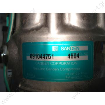 40405145   ΣΥΜΠΙΕΣΤΗΣ CATERPILLAR 24V SD7H15 138 A1 24V   SANDEN 4468  SANDEN,4608-7H15 24 V 140MM 1-A, R134A REAR GM PAD ,D/C CAT Caterpillar 1011759 - 1343997 - 2021759 - 3E1906 - 3E3658 - 4468 - 4604 - 7984 - 7T8600 - 8064 CATERPILLAR OEM# 3E-1908 - 