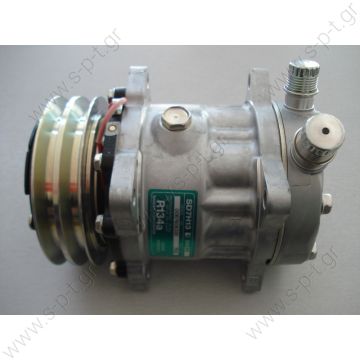 7312 7302   ΣΥΜΠΙΕΣΤΗΣ SANDEN SD7H13 125A2 12V V-OR    KOMPRESOR SD7H13 MODEL - SD7322 PULLEY - 125MM BELT - 1A CO