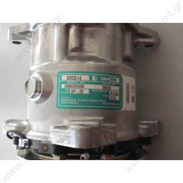 6626  ΣΥΜΠΙΕΣΤΗΣ SANDEN SD5H14 132A2 12V V-OR   4706 KOMPRESOR SD7H15  12V VERTICAL 1 - 