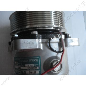 8197 ΣΥΜΠΙΕΣΤΗΣ SANDEN SD7H15 119PV8   24V V-OR   Compressor SD7H15 10 PK 24V SANDEN  OE No 0195007180 / S8197 SANDEN SD7H15 Voltage	24 V Pulley wheel diameter [mm] (measured on grooves)	133 Number of grooves	10 Connectors	7/8" x 3/4"   - 