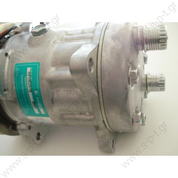 8091 SANDEN   ΣΥΜΠΙΕΣΤΗΣ DEUTZ FAHR AGROTRON SANDEN SD7H15  ΣΥΜΠΙΕΣΤΗΣ SANDEN SD7H15 150  A2 12V H-OR    COMPRESSOR, SANDEN SD7H15 8091 DEUTZ, 12V 150/142.5mm . Compresseur SD7H15 Deutz Agrotron OEM; 1136524, 04411400, 4437338 - 