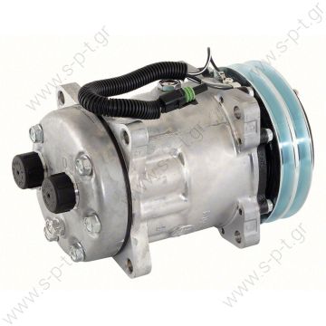 8033 SANDEN ΣΥΜΠΙΕΣΤΗΣ SANDEN SD7H15 132A2 12V H-ROT  COMPRESSOR, SANDEN, 8033-7H15 12V 132MM 2-A, R134A REAR TUBE-O  - 