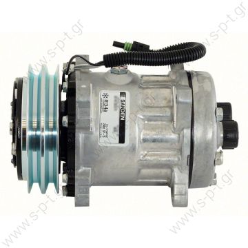 8033 SANDEN ΣΥΜΠΙΕΣΤΗΣ SANDEN SD7H15 132A2 12V H-ROT  COMPRESSOR, SANDEN, 8033-7H15 12V 132MM 2-A, R134A REAR TUBE-O  - 