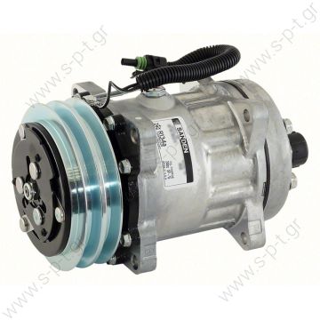 8033 SANDEN ΣΥΜΠΙΕΣΤΗΣ SANDEN SD7H15 132A2 12V H-ROT  COMPRESSOR, SANDEN, 8033-7H15 12V 132MM 2-A, R134A REAR TUBE-O 