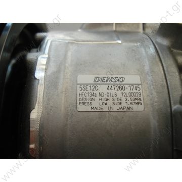 8831005090  ΣΥΜΠΙΕΣΤΗΣ TOYOTA AVENSIS DENSO 5SE12C DCP50121 DCP50124    COMPRESSOR TOYOTA MAKE - MODEL TOYOTA - AVENSIS (T25 DENSO DCP50121, Compressor, air conditioning - 
