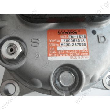 TM16EK 2A 12V  ΣΥΜΠΙΕΣΤΗΣ SELTEC TM16 2A  12V V-OR       With ZEXEL COMPRESSOR Compressor - ZEXEL MODEL - Compressor Carrier, 2xSPA, Cheetah AC410, 24v (TM16HS) - 