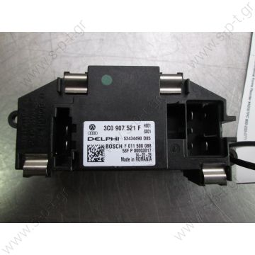 3C0907521F   ΑΝΤΙΣΤΑΣΗ ΚΑΛΟΡΙΦΕΡ   ΑΝΤΙΣΤΑΣΗ ΚΑΛΟΡΙΦΕΡ 3C0907521F SKODA OCTAVIA 5 2004 - 2008  AUDI Q3 - NEW A/C HEATER BLOWER FAN RESISTOR SPEED CONTROLLER 3C0907521F  Blower Motor Resistor Regulator 3C0907521F OEM Audi Q7 Typ 4L 2007-15 - 