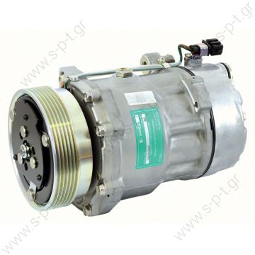 68522 (67522) 1162 Compressor A / C Sanden SD7V16; 119 mm; PV6; 12V; H; Ford Galaxy; Seat Alhambra; Cordoba; Ibiza; Inca; Toledo; VW Caddy; golf; Passat; Polo; Sharan; Vento   SEAT : 1H0820803D, W01H0820803D VOLKSWAGEN : 1H0820803D, W01H0820803D    - 