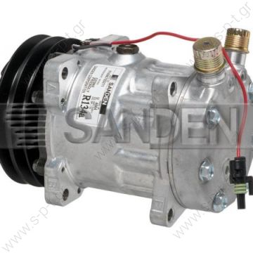 4663  ΣΥΜΠΙΕΣΤΗΣ SANDEN SD7H15 132A2  12V V-OR  NEW Original Sanden Compressor 4663 (1101232) COMPRESSOR - SANDEN 4627, 4663, 9515   Sanden Model/s #: 4446, 4663, 7409, 7621, 102304, 194663, 7419, 1027U2 - 