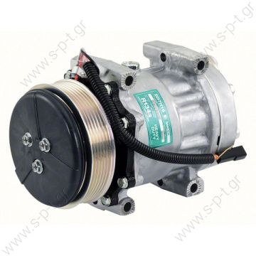 COMPRESOR UNIVERSAL SANDEN SD7H15 8244 - OE: 4281803M1 COMPRESOR AIRE ACONDICIONADO TRACTOR MASSEY FERGUSON   MF565 - MF7465 - MF7475 - MF7480    Series 5400 - 6400 - 7400 - 