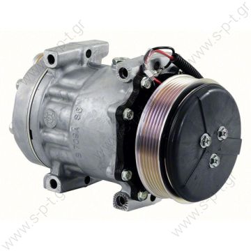 COMPRESOR UNIVERSAL SANDEN SD7H15 8244 - OE: 4281803M1 COMPRESOR AIRE ACONDICIONADO TRACTOR MASSEY FERGUSON   MF565 - MF7465 - MF7475 - MF7480    Series 5400 - 6400 - 7400 - 