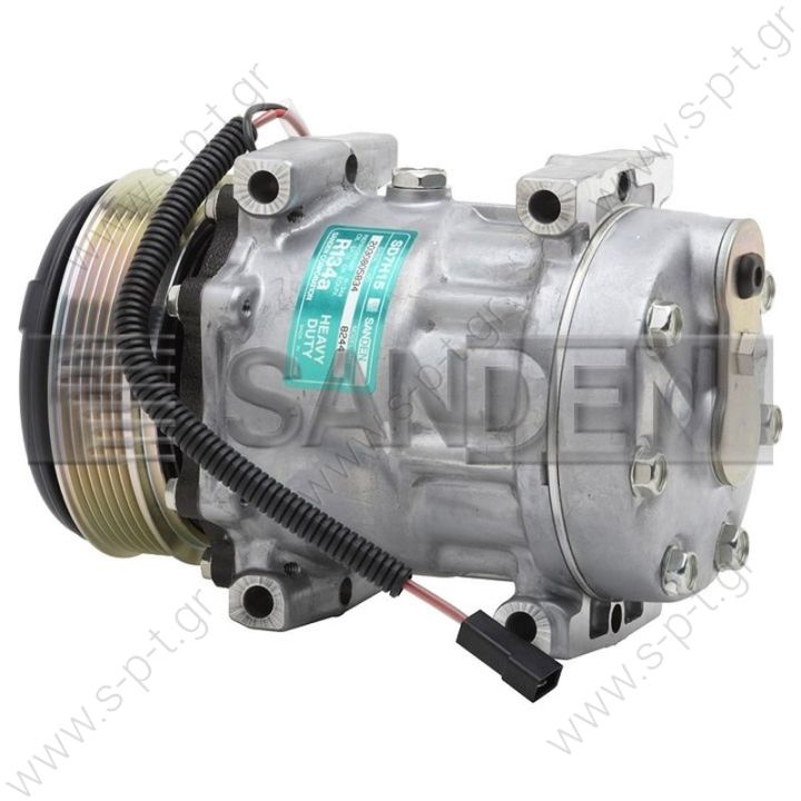 COMPRESOR UNIVERSAL SANDEN SD7H15 8244 - OE: 4281803M1 COMPRESOR AIRE ACONDICIONADO TRACTOR MASSEY FERGUSON   MF565 - MF7465 - MF7475 - MF7480    Series 5400 - 6400 - 7400