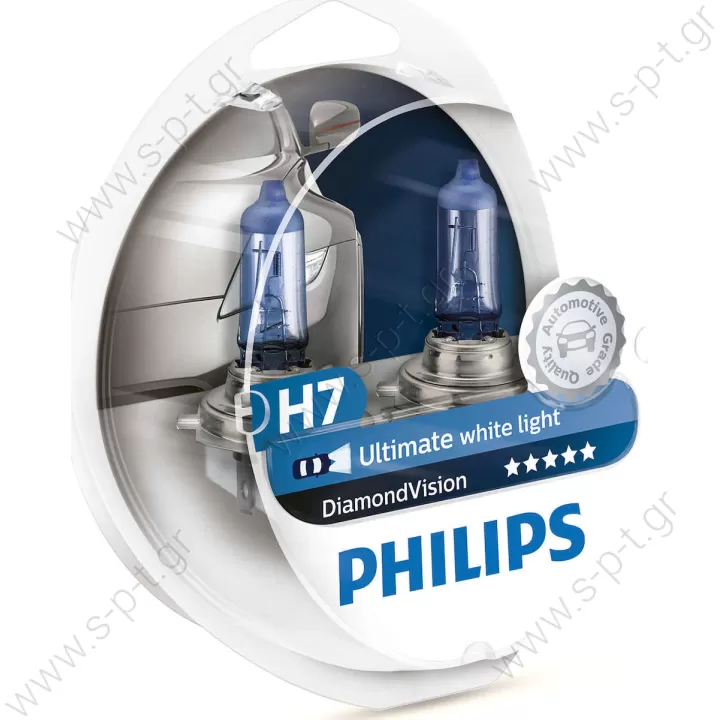 12972DVS2    PHILIPS ΛΑΜΠΑ Η7 12V 55W DIAMOND BLUE VISION ΣΕΤ       PHILIPS H7 12V 55W DIAMOND VISION 5000k 12972DVS2  Philips H7 DiamondVision 12V 2τμχ