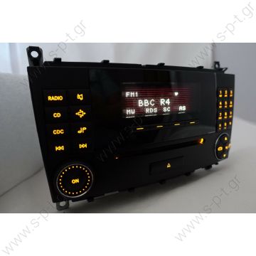203 870 45 89   MERCEDES MF2730 /// C CLASS W203 /// CL203 / A 203 870 45 89 / (No:1819063)  Mercedes C Class Stereo Radio CD Player A 203 870 45 89      W203 / W463 AUDIO/CD 20 OPERATING UNIT  - 