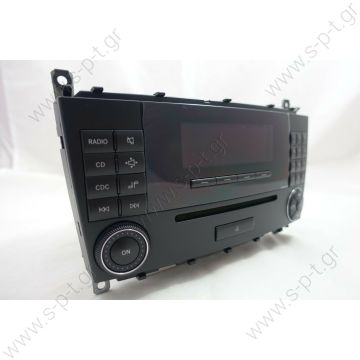 203 870 45 89   MERCEDES MF2730 /// C CLASS W203 /// CL203 / A 203 870 45 89 / (No:1819063)  Mercedes C Class Stereo Radio CD Player A 203 870 45 89      W203 / W463 AUDIO/CD 20 OPERATING UNIT  - 