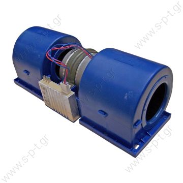 HISPACOLD 5300068   ΜΟΤΕΡ  ΔΙΠΛΟ ΚΟΜΠΛΕ ΜΕ ΠΛΑΚΕΤΑ [ ΜΠΛΕ ] Hispacold double blower with controller   Twin Blower 24v  Double axial motor fan Hispacold OE: 5010531145 - 5300068 - 593111 HISP5300068    Double blower Hispacold Hispacold Double Blower W/S