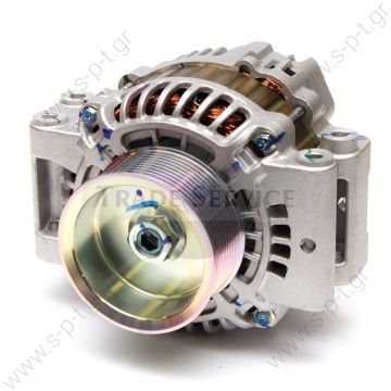 A4TR5691 MITSUBISHI  ΔΥΝΑΜΟ SCANIA   24V, 100A  Α004TR5691   SCANIA P,G,R,T ΔΥΝΑΜΟ  24v 100A 2004-on    MITSUBISHI	A4TR5691, A004TR5691 SCANIA	2395908, 1884268 - 