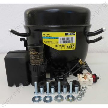 FR75G  ΚΟΜΠΡΕΣΣΕΡ A/C DANFOSS   103G6680,  Secop / Danfoss FR7.5G, LBP / HBP - R134, 220 - 240V/1/50 Hz, discharge 6.93 cm3, motor type RSIR/CSIR, oil type POE, oil charge 450 cm3, 103 W at -25 / 55° C, LRA 8.1 A, maximum refrigerant charge 900 g,  FR75G  ΚΟΜΠΡΕΣΣΕΡ A/C DANFOSS   103G6680,  Secop / Danfoss FR7.5G, LBP / HBP - R134, 220 - 240V/1/50 Hz, discharge 6.93 cm3, motor type RSIR/CSIR, oil type POE, oil charge 450 cm3, 103 W at -25 / 55° C, LRA 8.1 A, maximum refrigerant charge 900 g,