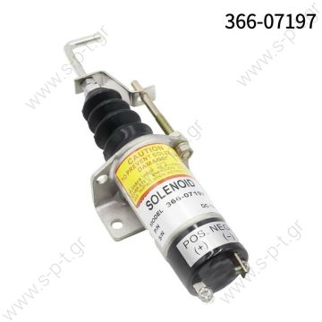 E-411AM1F  ΣΒΗΣΤΗΡΙ ΗΛΕΚΡΙΚΟ  Elettrostart E411A Stop Solenoid 12V    12V Fuel Shut Off Solenoid Valve Shutdown 12V 366-07197 for Lister Petter SA-3405T Solenoid, 12 V (E-411AM1F) E-0411 - 