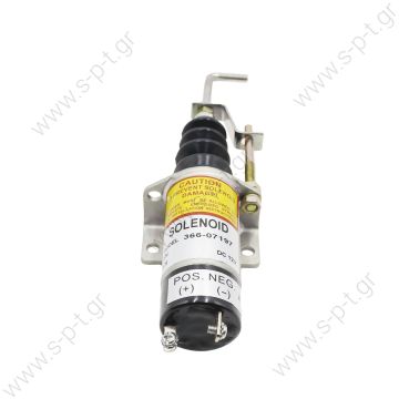 E-411AM1F  ΣΒΗΣΤΗΡΙ ΗΛΕΚΡΙΚΟ  Elettrostart E411A Stop Solenoid 12V    12V Fuel Shut Off Solenoid Valve Shutdown 12V 366-07197 for Lister Petter SA-3405T Solenoid, 12 V (E-411AM1F) E-0411 - 