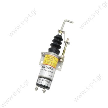 E-411AM1F  ΣΒΗΣΤΗΡΙ ΗΛΕΚΡΙΚΟ  Elettrostart E411A Stop Solenoid 12V    12V Fuel Shut Off Solenoid Valve Shutdown 12V 366-07197 for Lister Petter SA-3405T Solenoid, 12 V (E-411AM1F) E-0411 - 