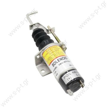 E-411AM1F  ΣΒΗΣΤΗΡΙ ΗΛΕΚΡΙΚΟ  Elettrostart E411A Stop Solenoid 12V    12V Fuel Shut Off Solenoid Valve Shutdown 12V 366-07197 for Lister Petter SA-3405T Solenoid, 12 V (E-411AM1F) E-0411 - 