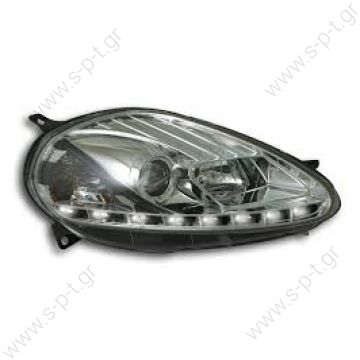 Fiat Punto 2009- Daylight Chrome φανάρια Fiat Punto 2009- Daylight Chrome φανάρια