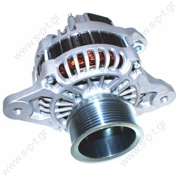 A004TR5391   MITSUBISHI    ΔΥΝΑΜΟ  VOLVO    28 V  110 A  8PV     5001867214 5001868213  7711497533 8200795452   Renault Magnum E.Tech Kerax 440 460 480 500 520 DXi13 John Deere   Volvo Renault John Deere, OEM: A4TR5591, Bosch No: 0986049350 - 