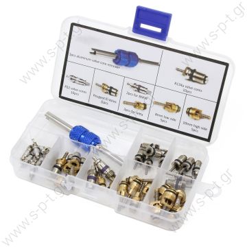 MT9510 KIT  ΒΑΛΒΙΔΑΚΙΑ   A/C valves; MT9510 VALVE CORES SET - 