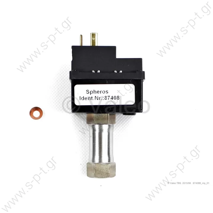 A0008331150 , 87408 HP  ΠΡΕΣΟΣΤΑΤΙΚΗ   ΒΑΛΒΙΔΑ 22 BAR 24V   MAN  WEBASTO 87408  HP switch for Spheros    Inner thread , "red point"  Ref:CROSS NUMBERS 0715673, 1065992, 77910-0667, 83.25938 to 6003, 87408B, A0008331150, Spheros, WEBASTO