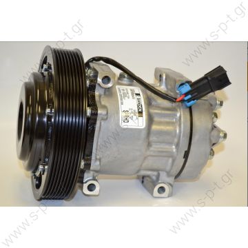20587125 85000458 SANDEN ΚΟΜΠΡΕΣΕΡ VOLVO FH NEW A/C D13 20587125-84094705-85013654   COMPRESSOR,NEW, SANDEN 7H15, VOLVO FH TRUCK, 24V 8PV 180mm, VERT     COMPRESSOR VOLVO TRUCKS OE: 20587125 - 4324 - 85000458 - 85013654 - 