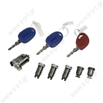 71711994   SET ΚΛΕΙΔΑΡΙΑΣ 60111 Set κλειδαρίας 60111. FIAT MAREA. With remote control locking . 1 κλειδί εκκίνησις , 2 κλειδία πόρτας , 1 κλειδί πορτ-μπαγκάζ , 2 κλειδία θέσης, 2 κλειδία συνεργείου, 1 κύριο κλειδί . Κατάλληλο για: FIAT 71711994.