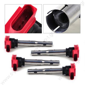 0040102032  ΠΟΛΛΑΠΛΑΣΙΑΣΤΗΣ BERU ΚΟΚΚΙΝΟΣ  κόκκινος ενισχυμένος πολλαπλασιαστής Beru τύπου R8 για 1.8TFSI-2.0TFSI - AUDI Audi A4 A6 A8 / HELLA made ignition module direct coil IG coil new (06C905115L · 06C905115M / 5DA749475721)  - 