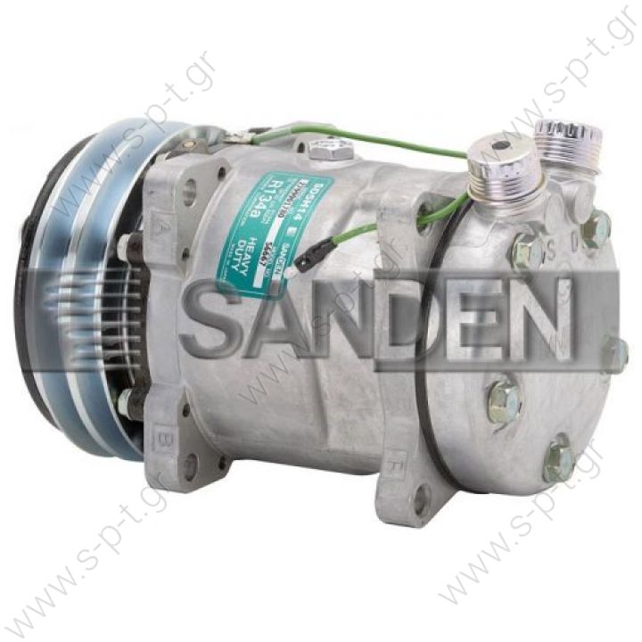 4527, 5334, 6667  SANDEN  ΚΟΜΠΡΕΣΕΡ  SD5H14, 13233, 24V, 2 Grooves     NEW Original Sanden Compressor 6667, 4527, 5334 (1101390)