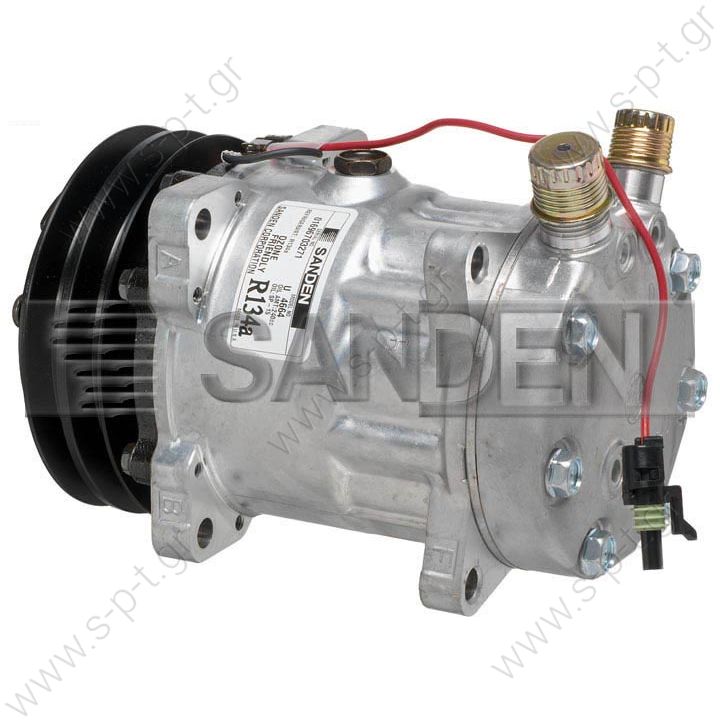 8018 8024 ΚΟΜΠΡΕΣΕΡ  SANDEN SD7H15 132A2 12V V-OR 5800011  NEW Original Sanden Compressor 4664 (1101233)