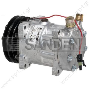 8018 8024 ΚΟΜΠΡΕΣΕΡ  SANDEN SD7H15 132A2 12V V-OR 5800011  NEW Original Sanden Compressor 4664 (1101233) - 
