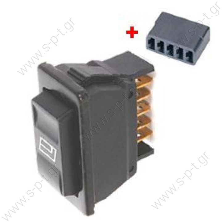 51597 ΔΙΑΚΟΠΤΗΣ ΗΛΕΚΤΡΙΚΩΝ  .ΠΑΡΑΘΥΡΩΝ ΦΩΤΙΖΟΜΕΝΟΣ UNIVERSAL 40.4 X 21.2 mm 5 ΕΠΑΦΩΝ  