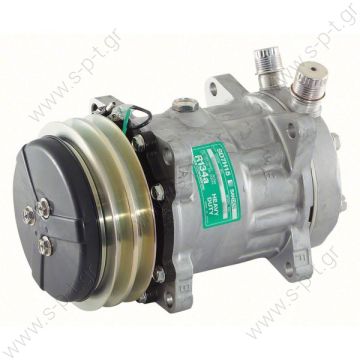 8018 ΣΥΜΠΙΕΣΤΗΣ SANDEN SD7H15 132A2 12V V-OR   7807 KOMPRESOR SD7H15 MODEL - SD7807 PULLEY - 135MM BELT - 2A - 