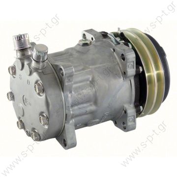 8018 ΣΥΜΠΙΕΣΤΗΣ SANDEN SD7H15 132A2 12V V-OR   7807 KOMPRESOR SD7H15 MODEL - SD7807 PULLEY - 135MM BELT - 2A - 