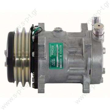 8018 ΣΥΜΠΙΕΣΤΗΣ SANDEN SD7H15 132A2 12V V-OR   7807 KOMPRESOR SD7H15 MODEL - SD7807 PULLEY - 135MM BELT - 2A - 