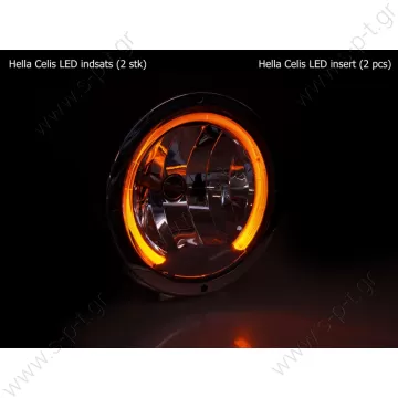 1F8007560211, HELLA ΠΡΟΒΟΛΕΑΣ   LUMINATOR CELIS NIKEΛ    Hella Luminator Chromium Celis Auxiliary Lamp - 12V / 24V - 