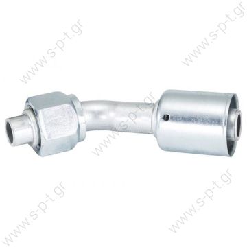 6064506463 58.00018 ΓΩΝΙΑ 45º    HOSE FITTING, BEADLOCK, FOR, 45 DEG, # 6  # 8  ALUMINIUM, STANDARD, STEP-UP